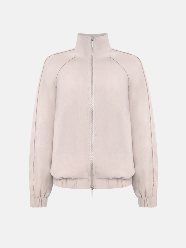 Veste de sport ample avec fermeture éclair métallique