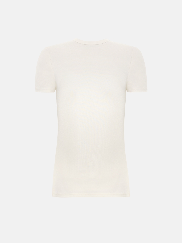 Fitted T-shirt with lettering
