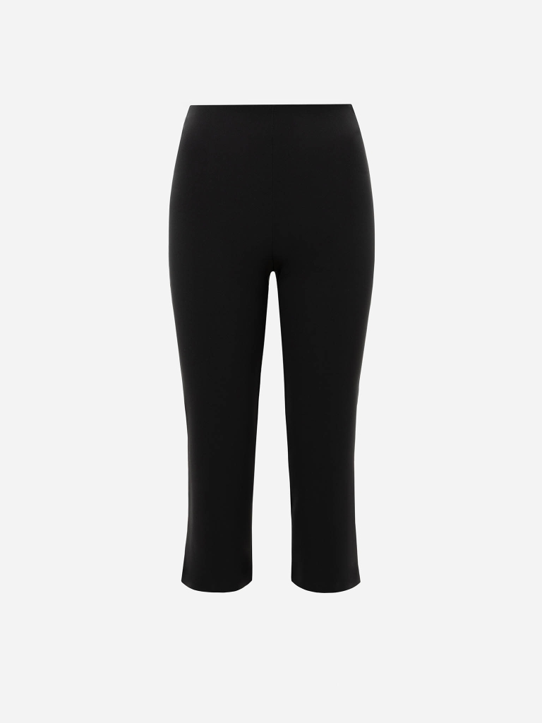 Capri trousers in dense fabric