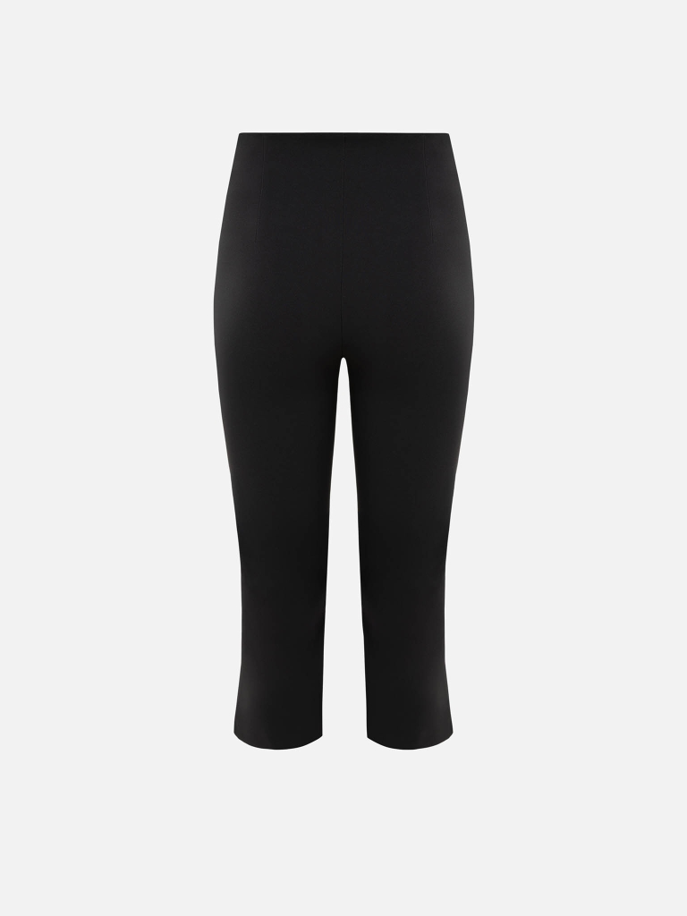 Capri trousers in dense fabric