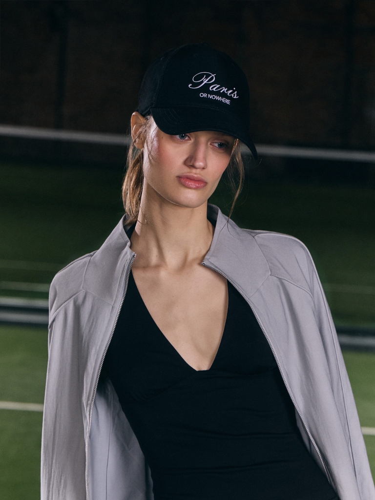 Cap with lettering