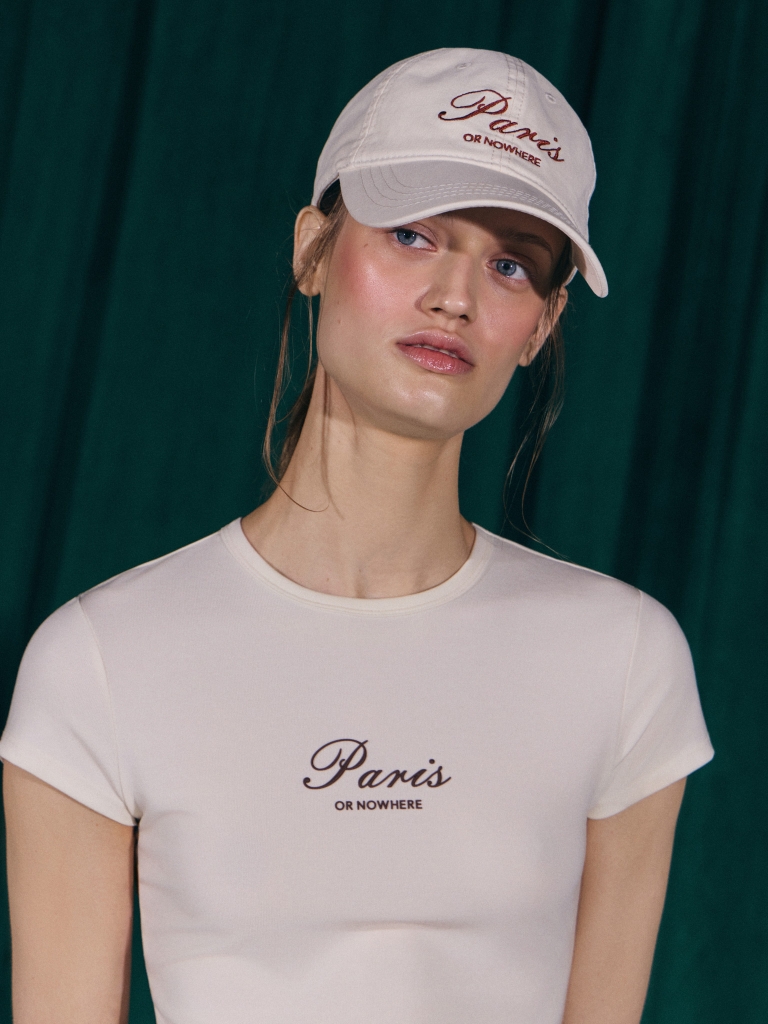 Cap with lettering