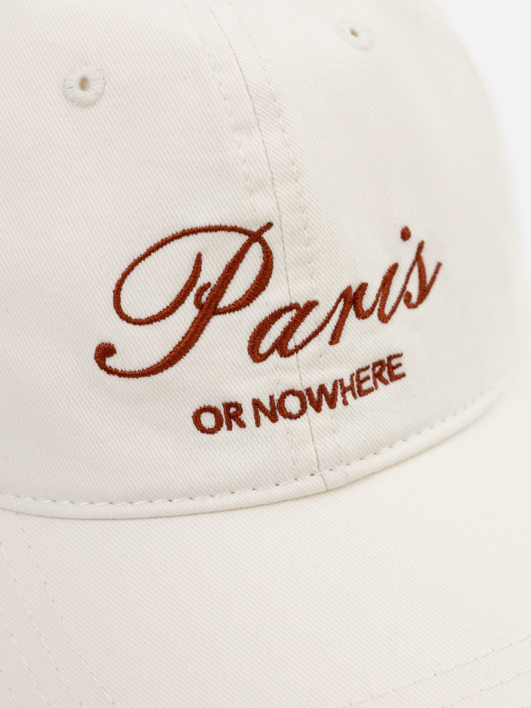 Cap with lettering