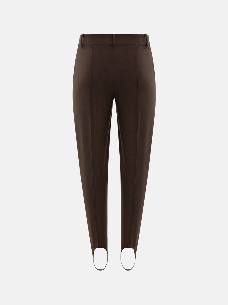 Slim-fit trousers with straps