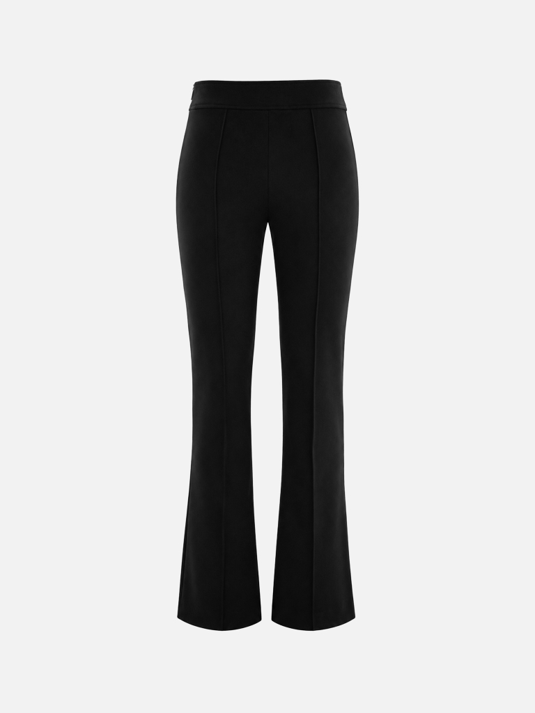 Flared suiting trousers with creases