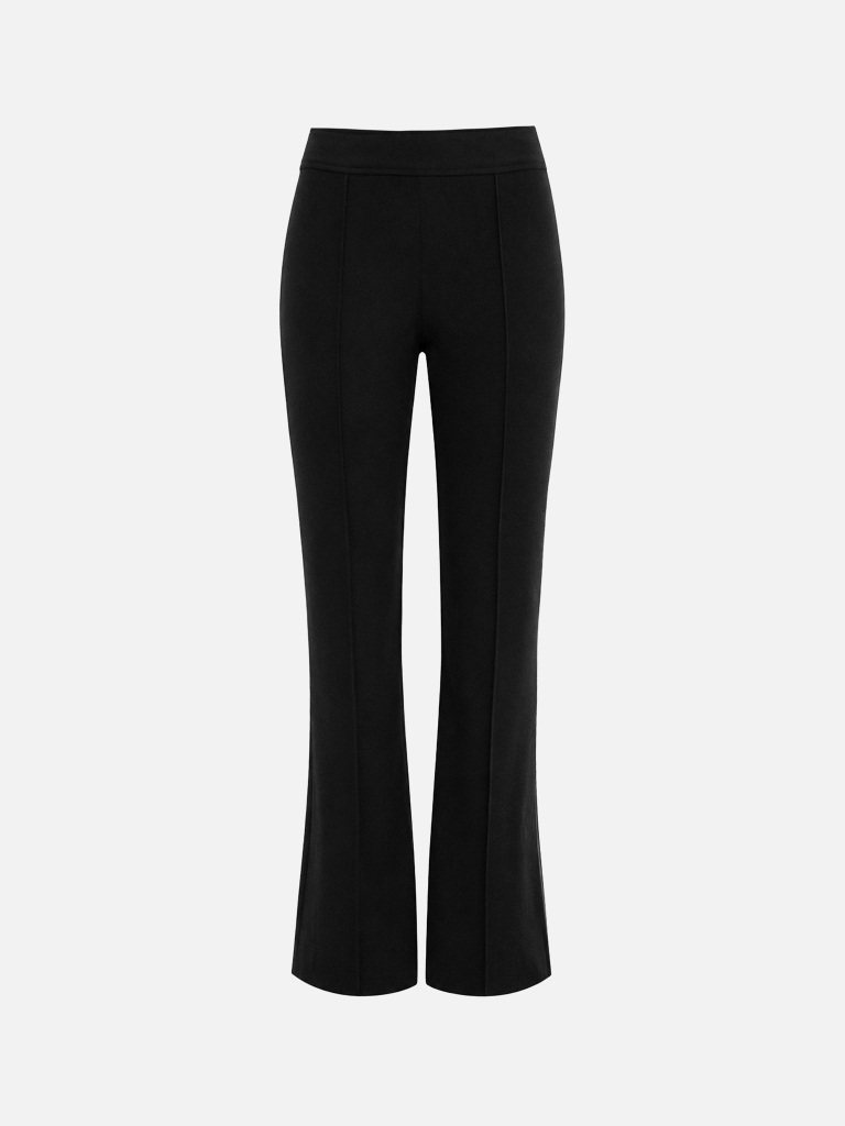 Flared suiting trousers with creases
