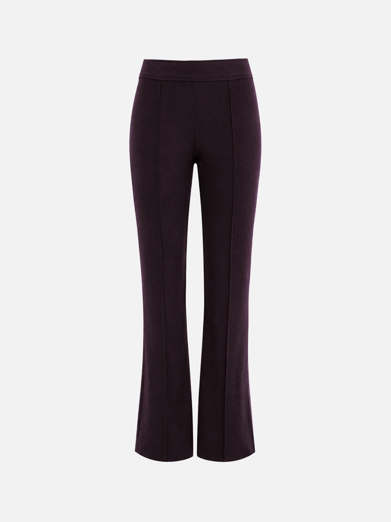 Flared suiting trousers with creases