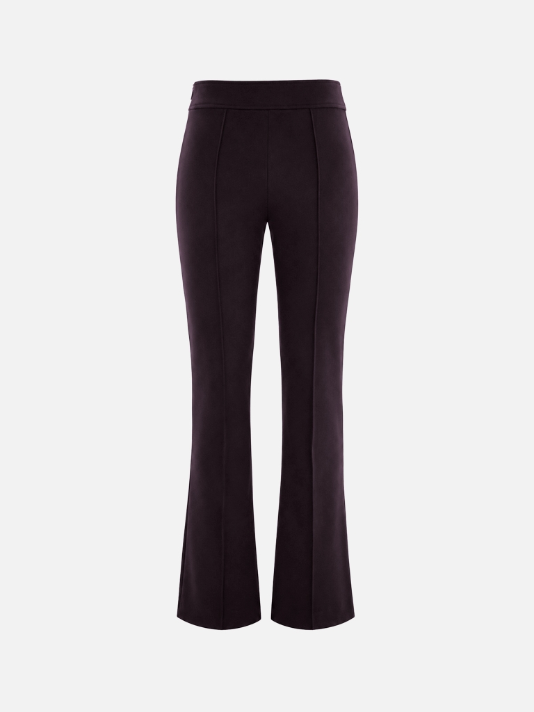 Flared suiting trousers with creases