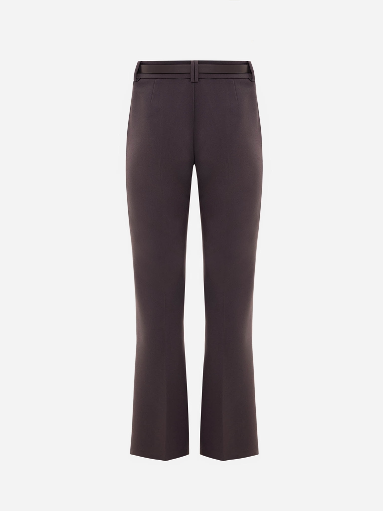 Straight suiting trousers with a wide belt