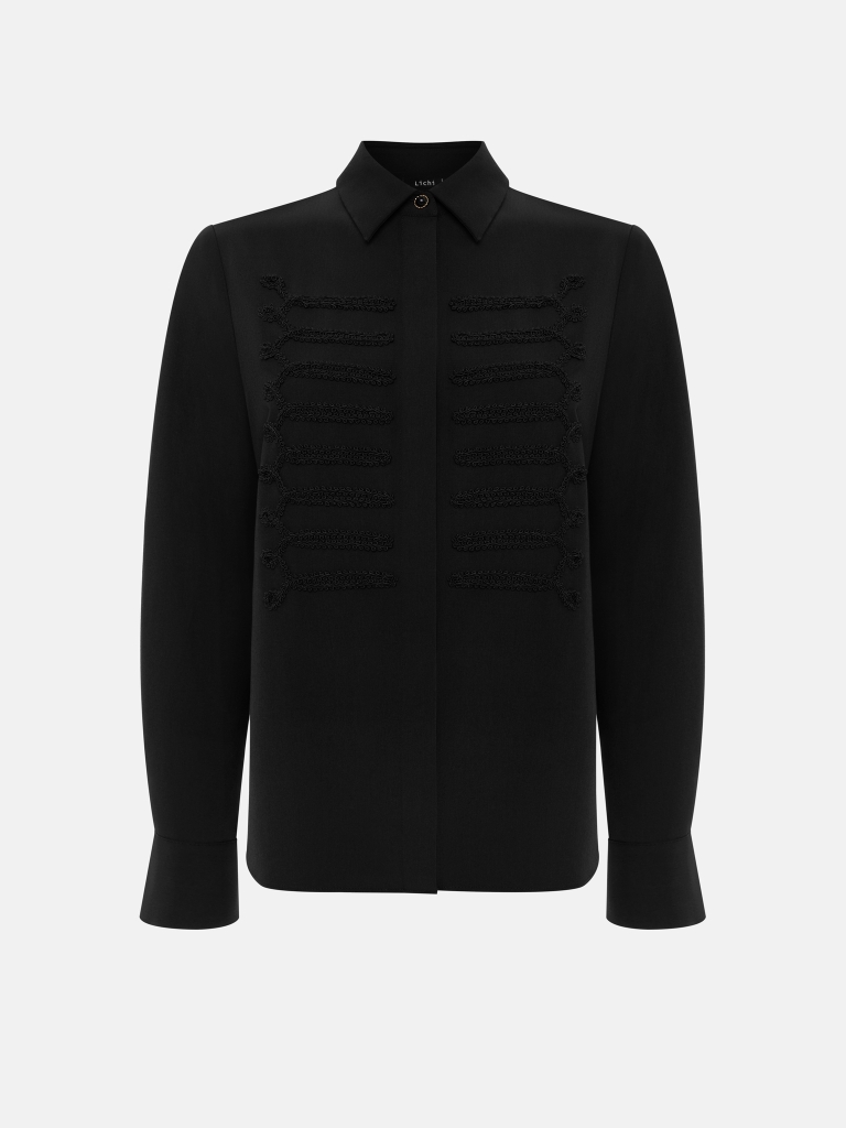 Shirt with Hussar-style detailing