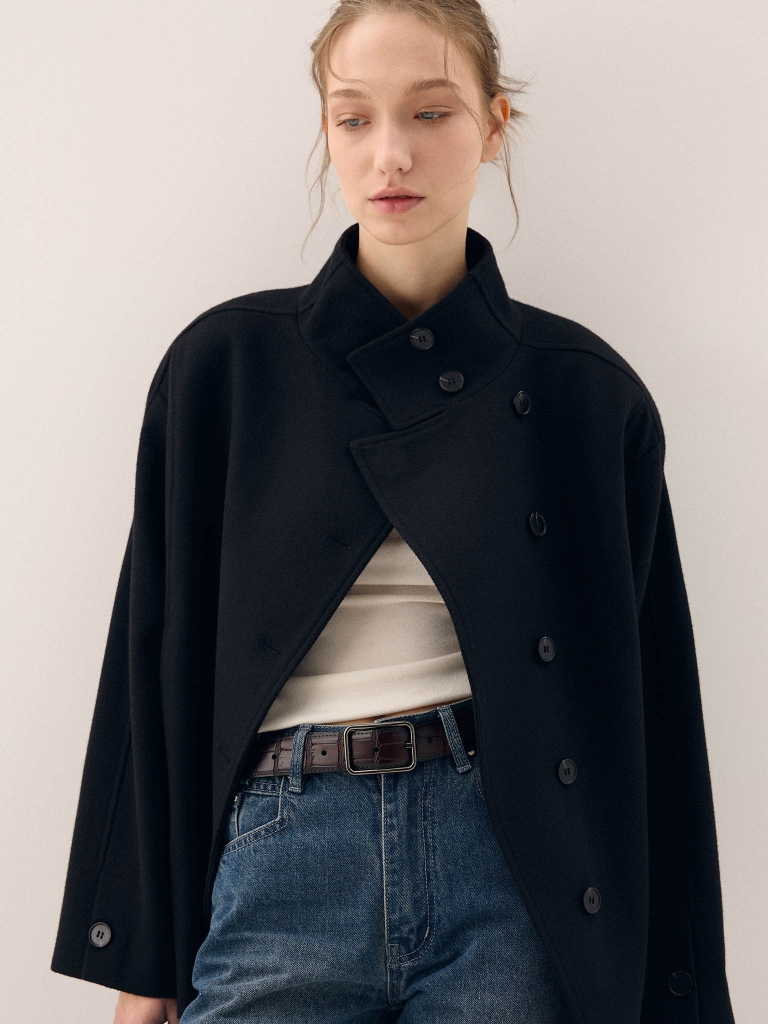 Textured leather belt