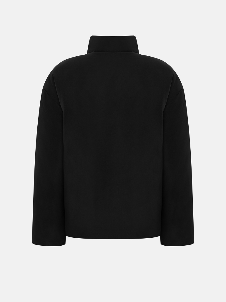 Cropped jacket with knot fastenings