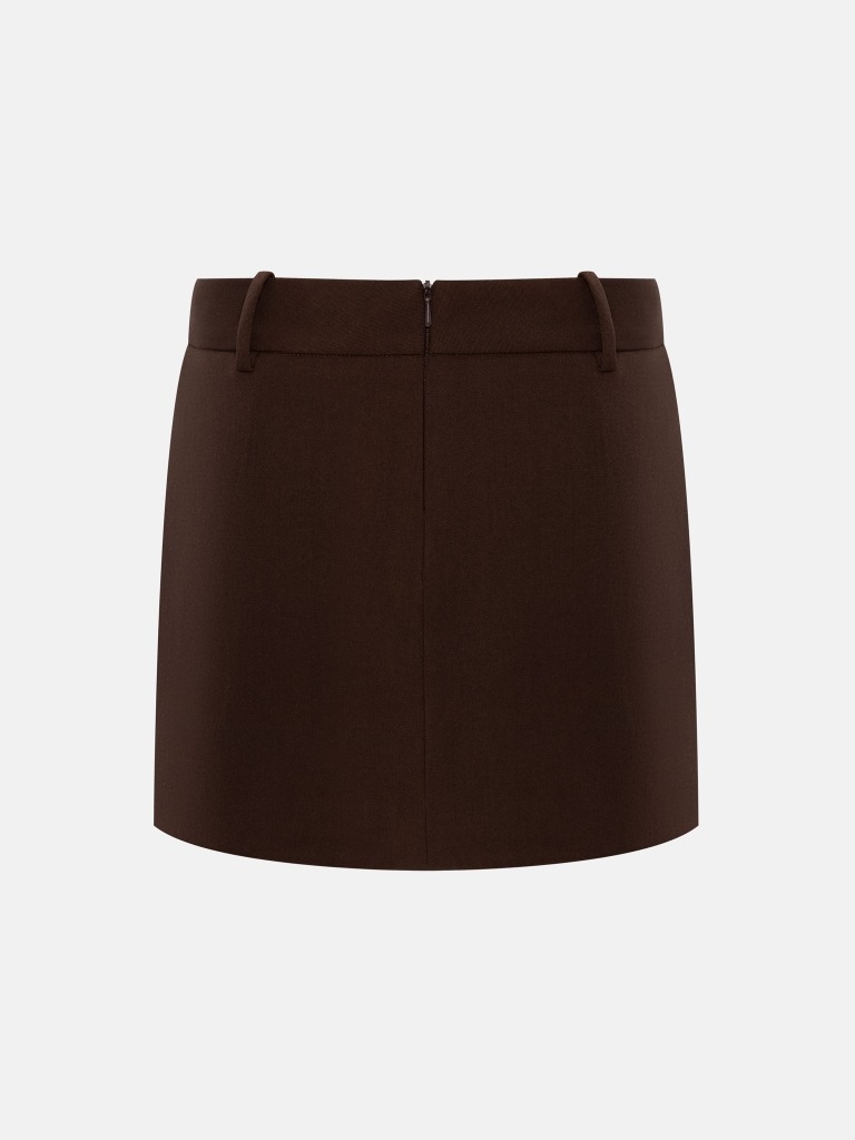 A-silhouette mini skirt
