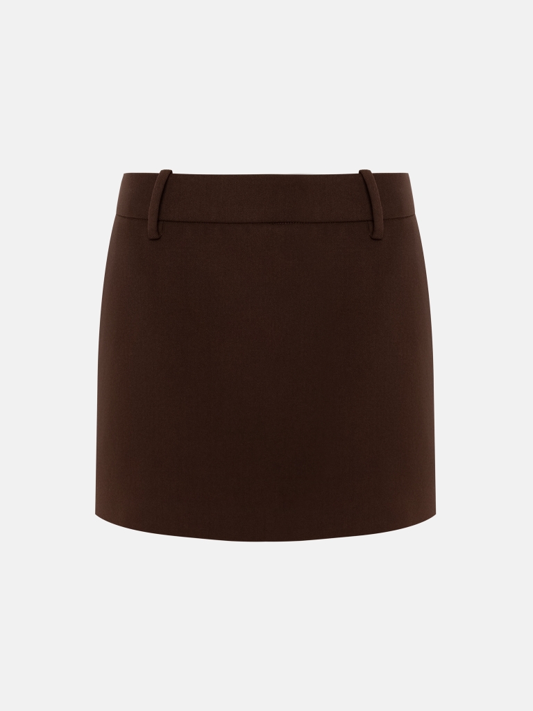 A-silhouette mini skirt