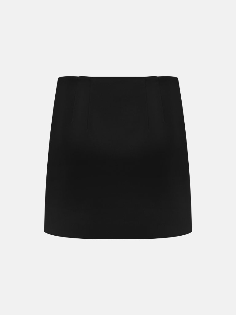 Low-rise mini skirt
