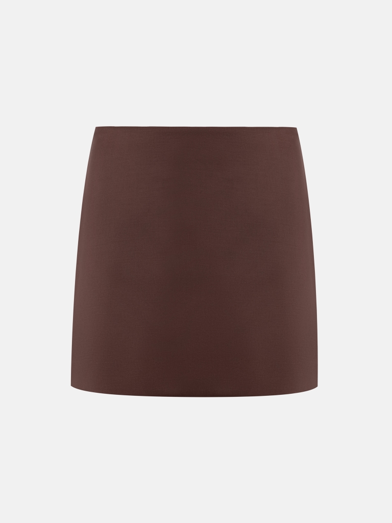 Low-rise mini skirt