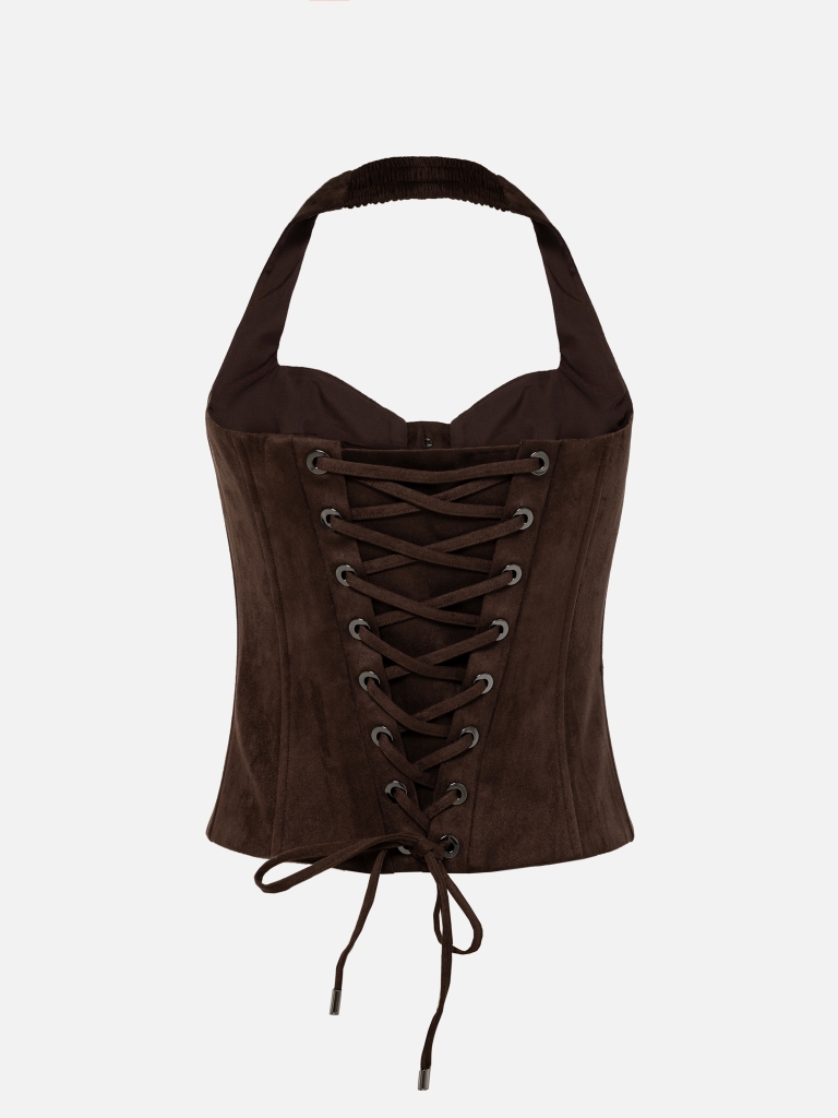 Corset with wide straps
