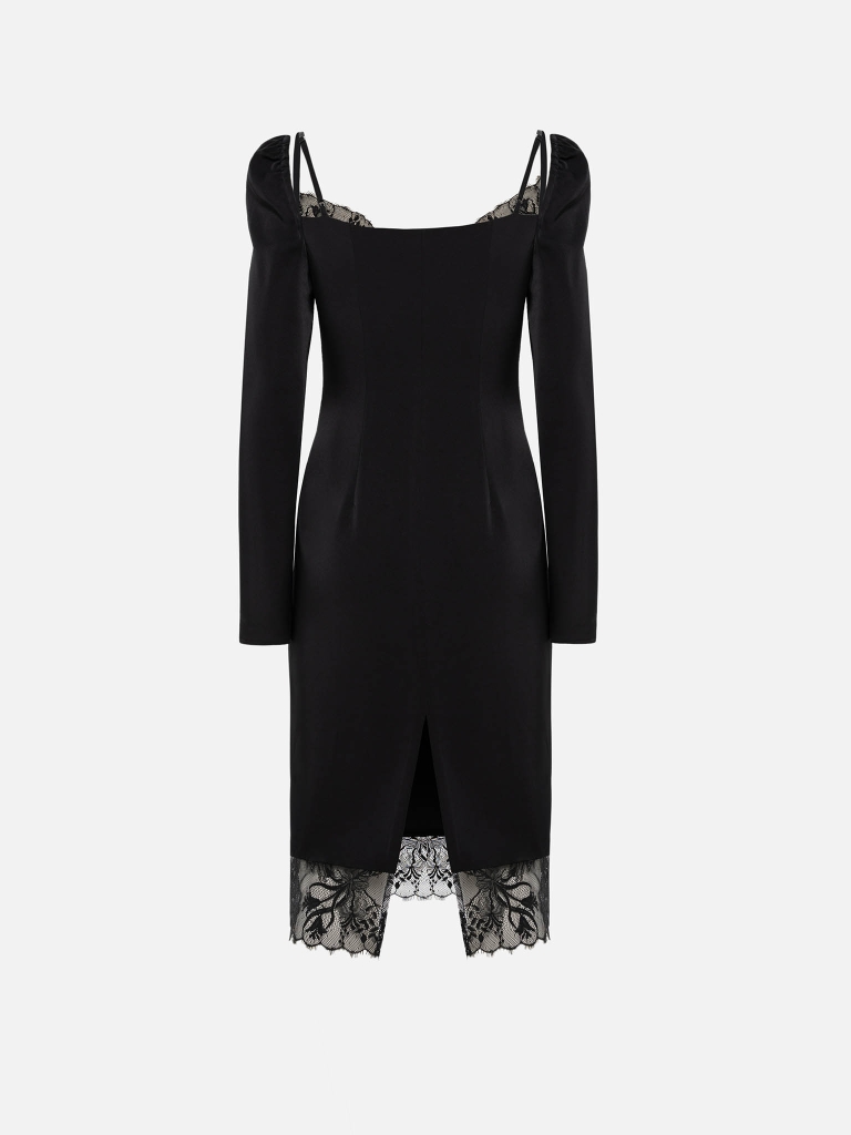 Midi-Kleid aus Jersey mit Lagen-Effekt