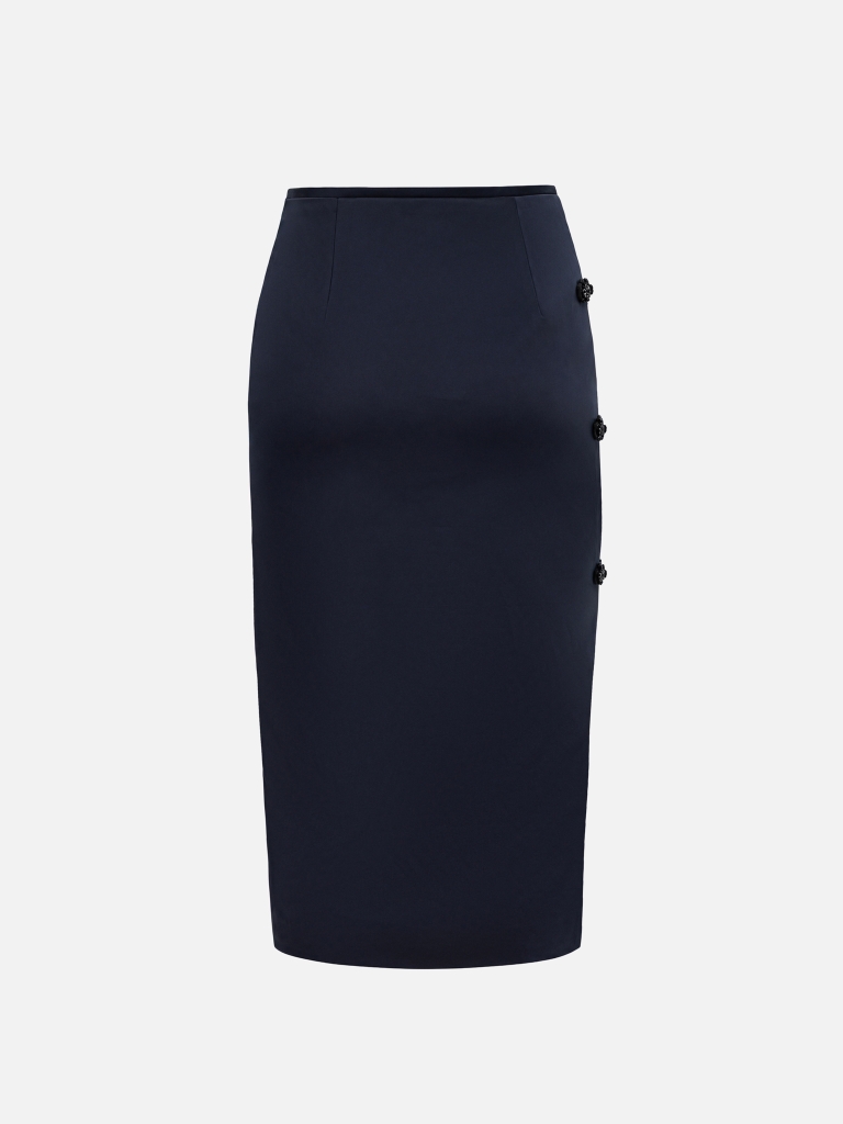 Pencil skirt with embellishments