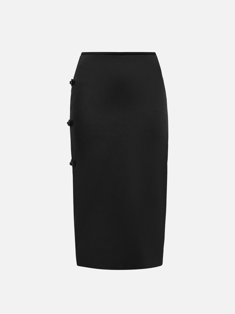 Pencil skirt with embellishments