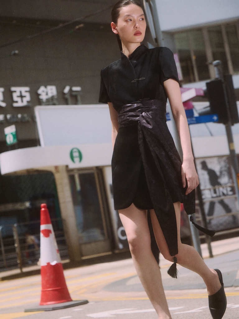 Velvet mini dress