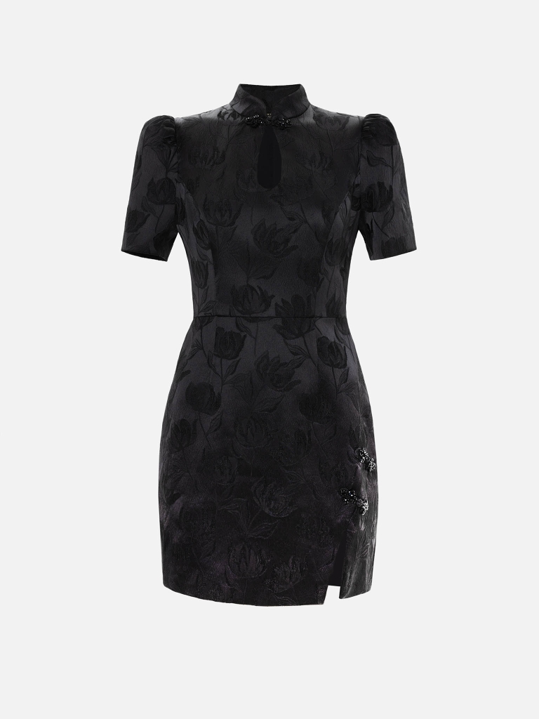 Jacquard mini dress
