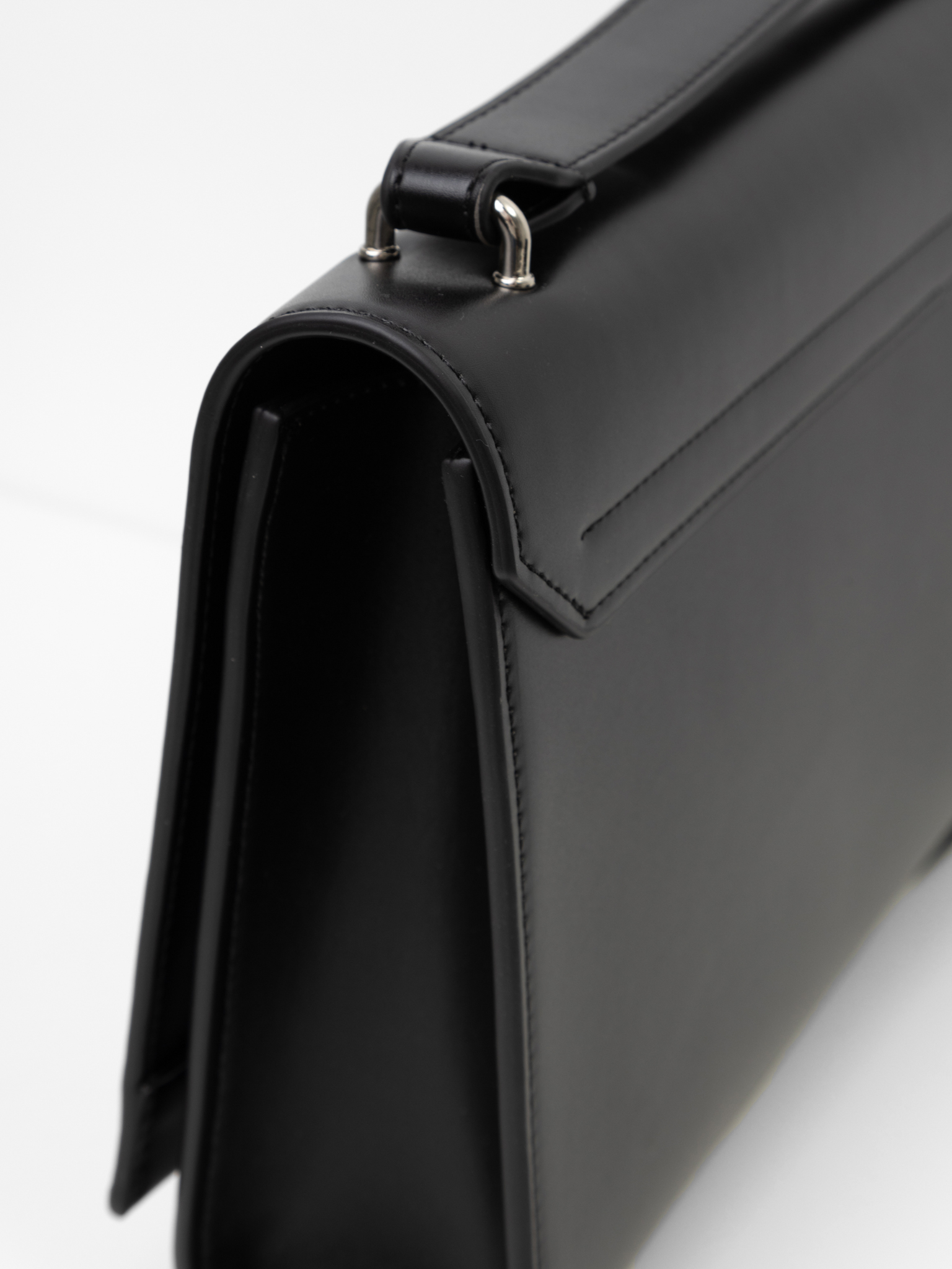 Vegan-leather briefcase