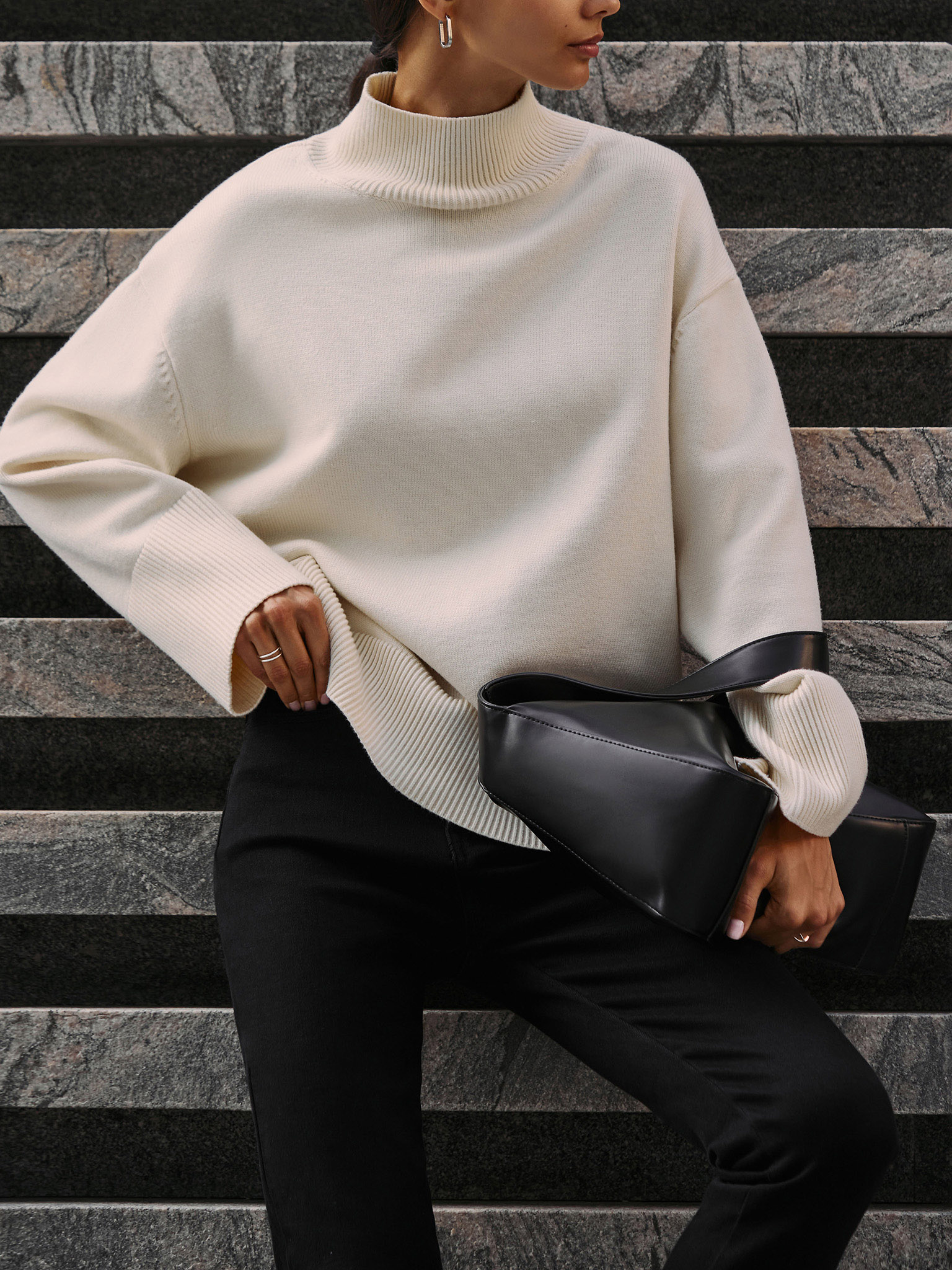 Pullover aus Jersey in Übergröße