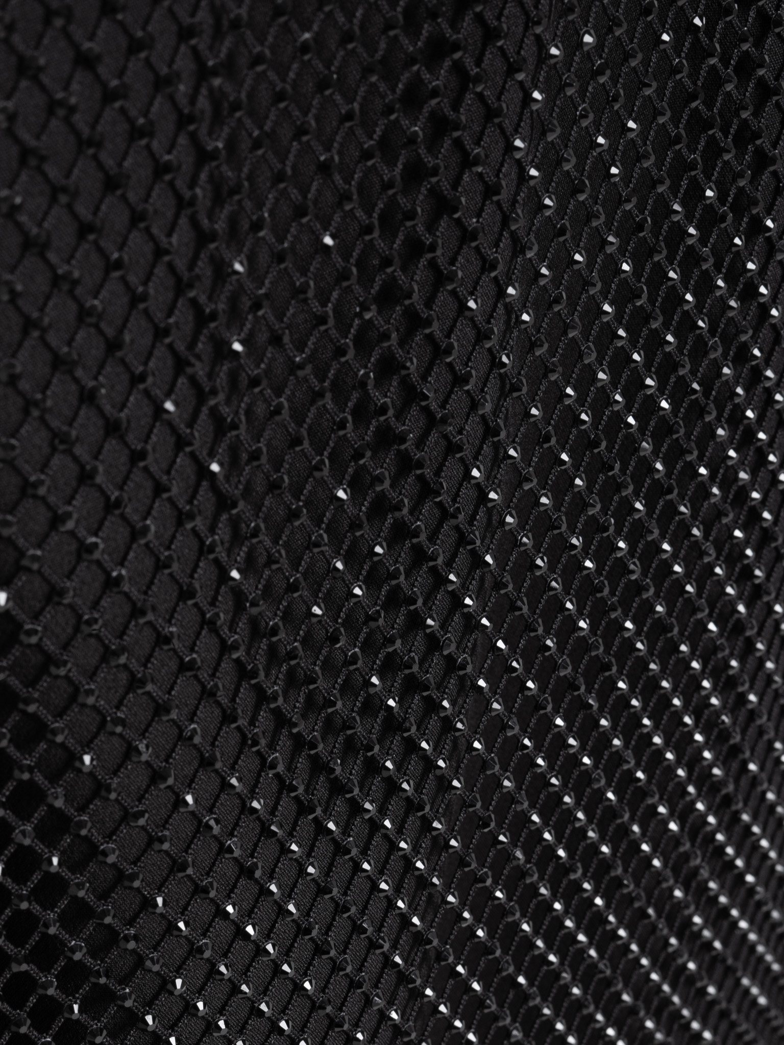 Rhinestone mesh slim mini dress