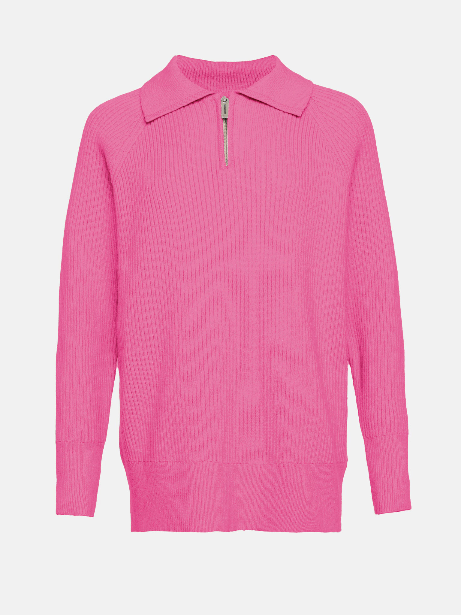 Rollkragenpullover mit Reißverschluss in Übergröße
