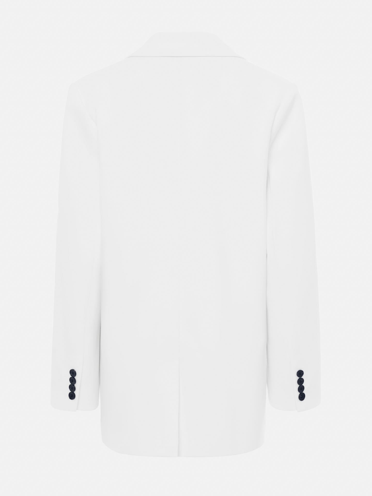 Single-breasted jacket with contrasting buttons