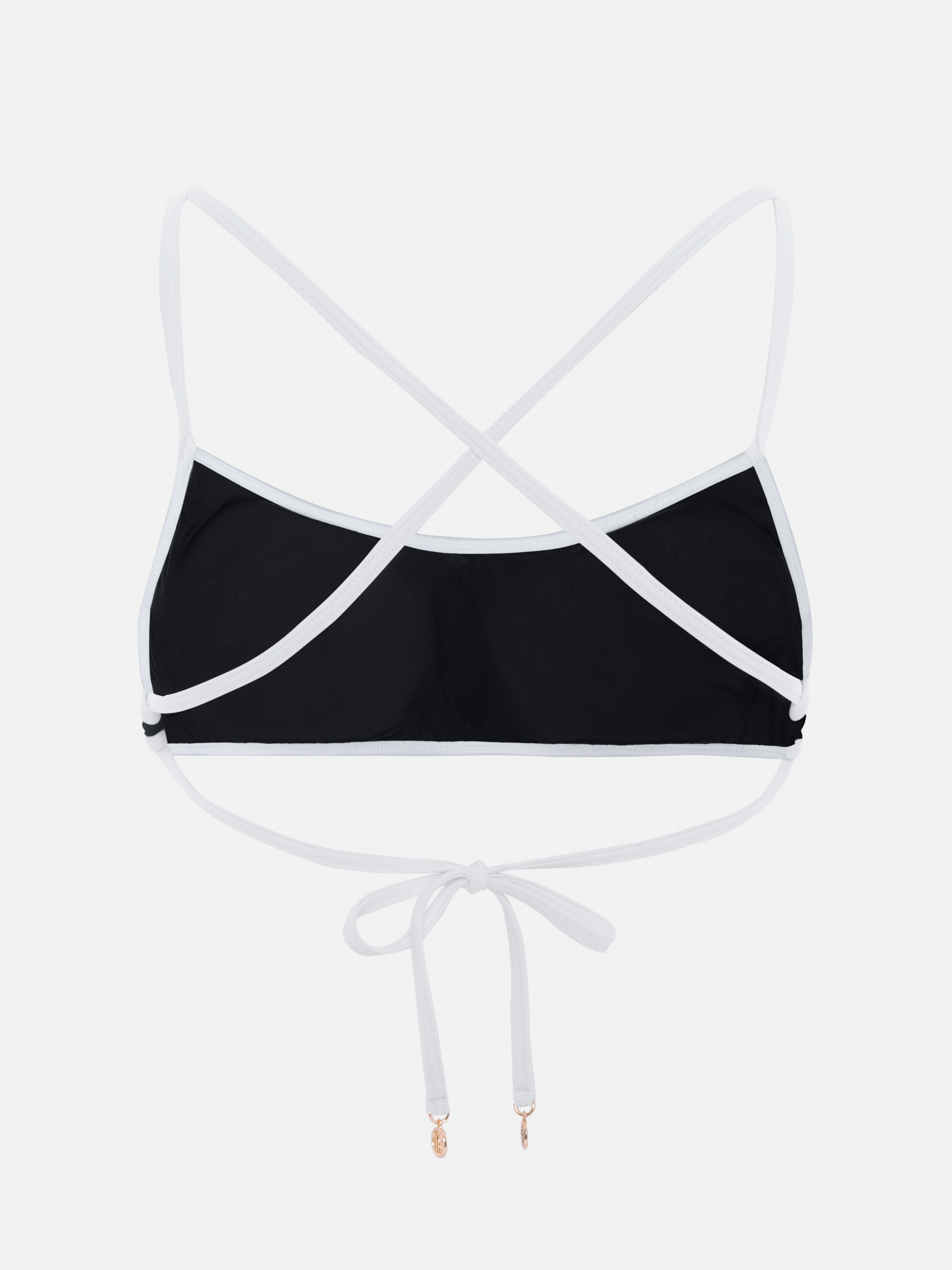 Bikini top with contrasting edge