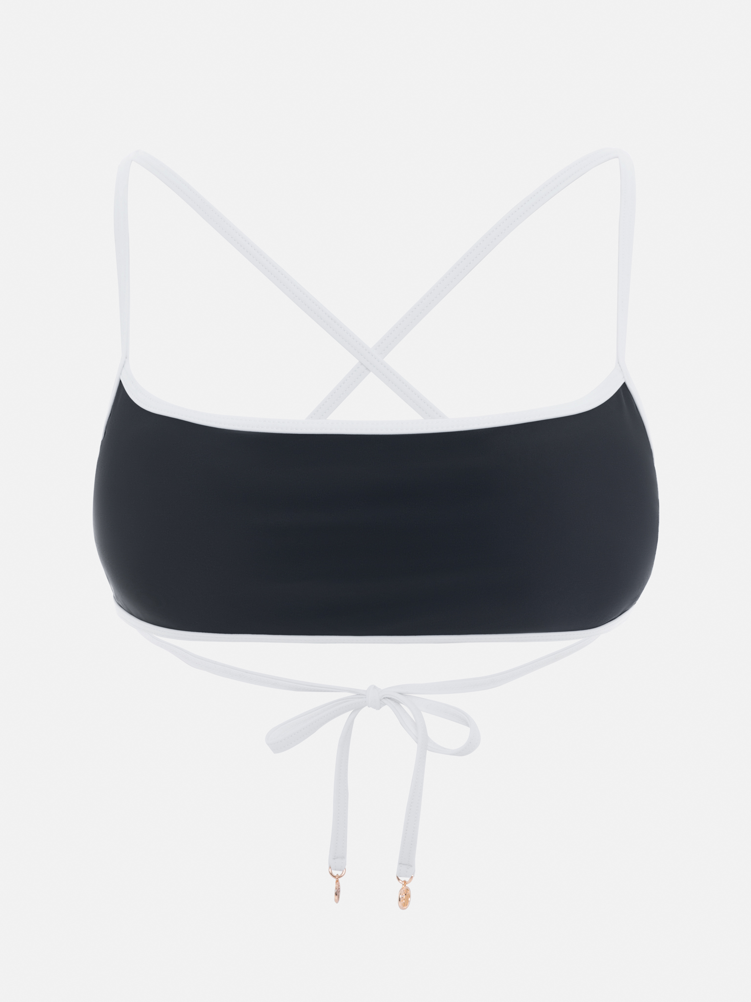 Bikini top with contrasting edge