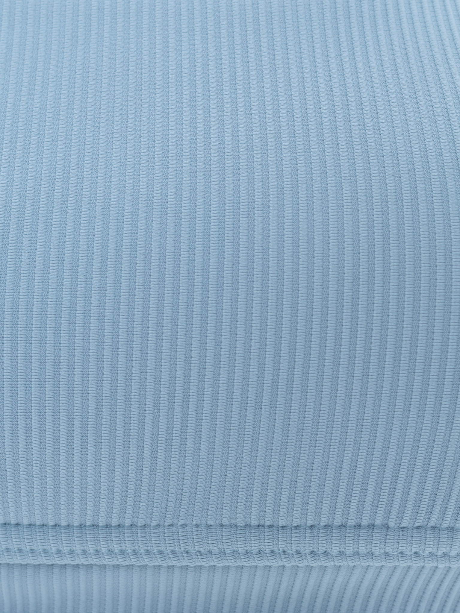 Ribbed wide-strapped bikini top