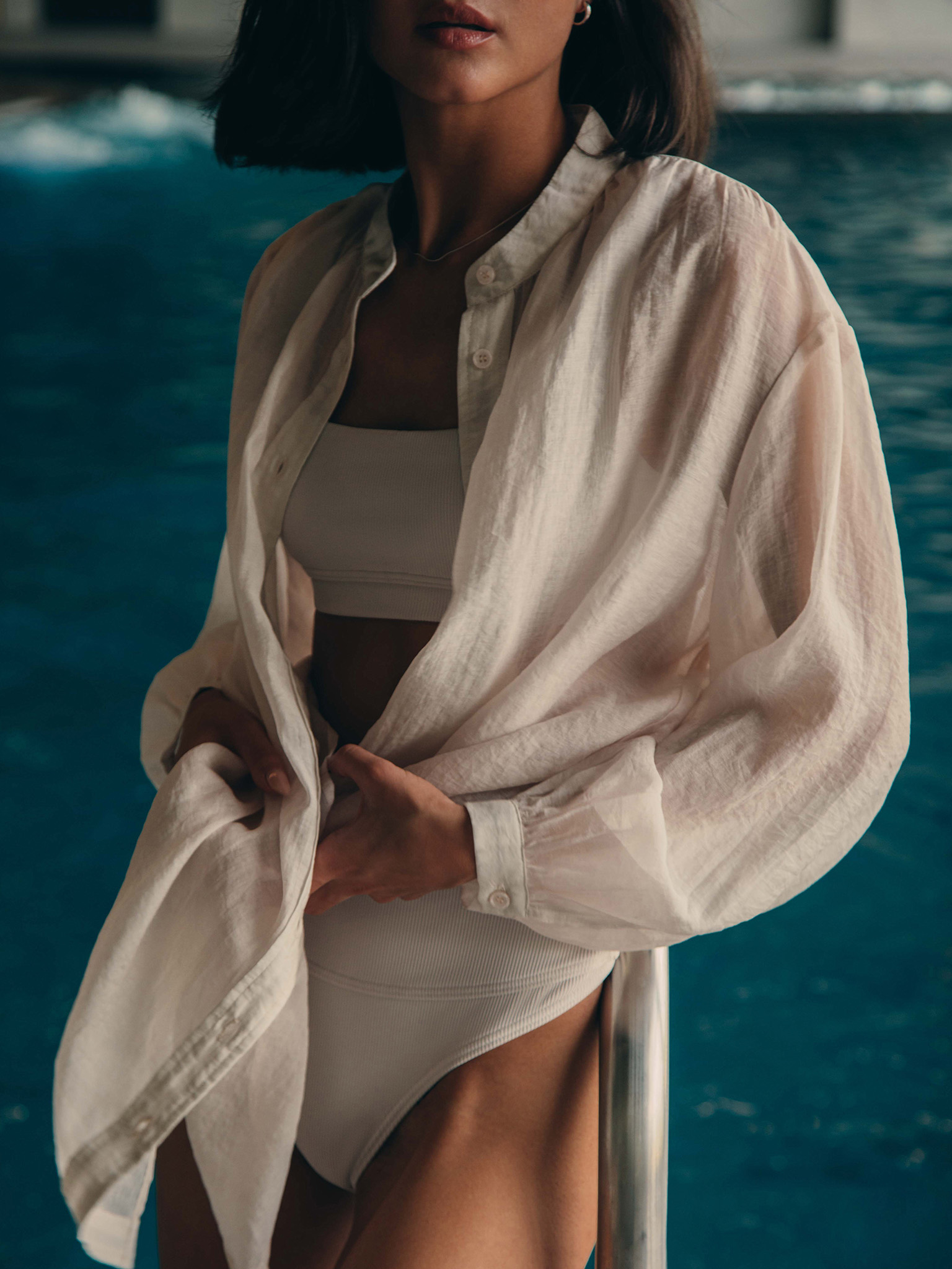 Semi-translucent lightweight shirt