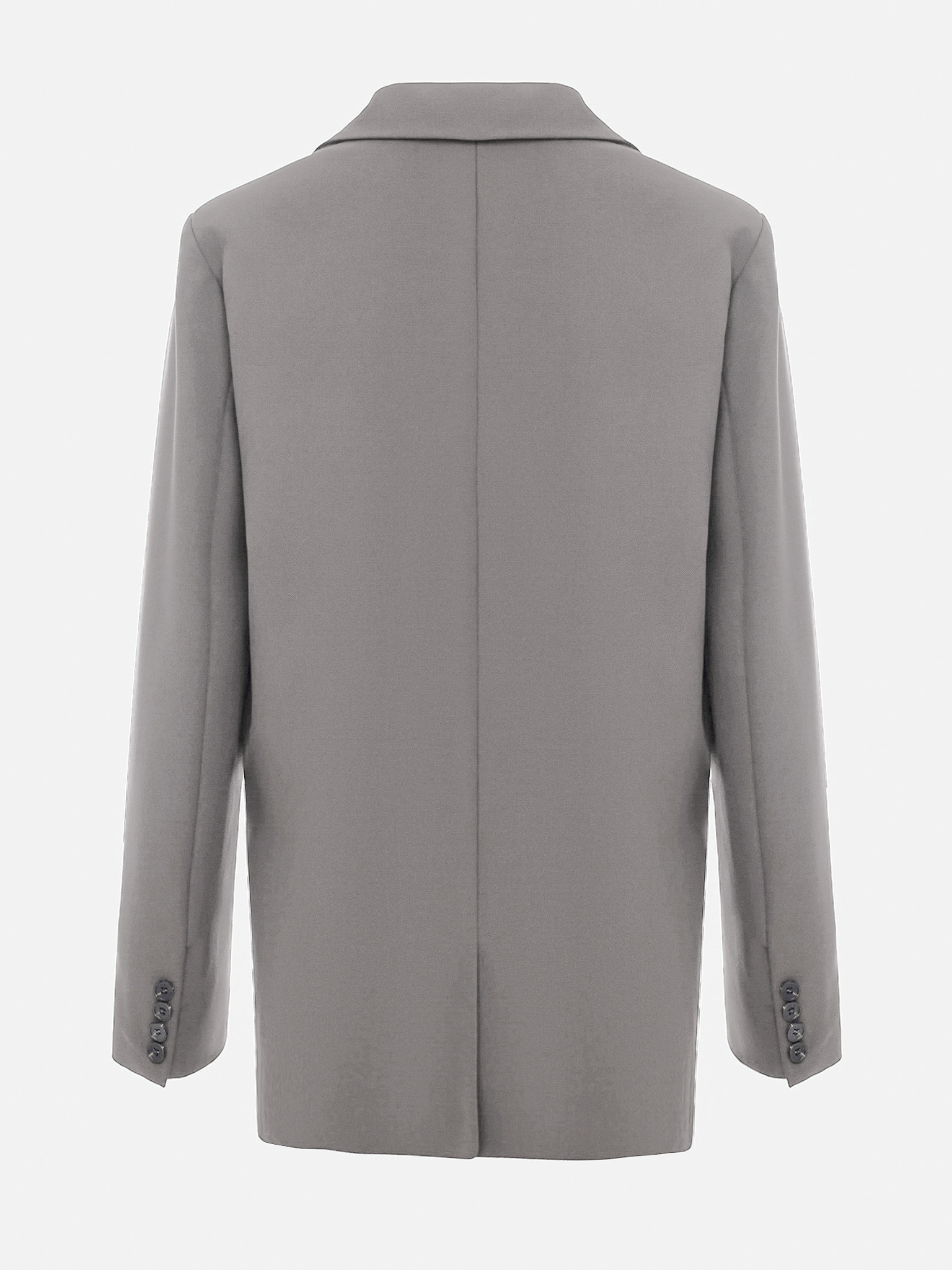 Einreihige Jacke mit kontrastierenden Knöpfen