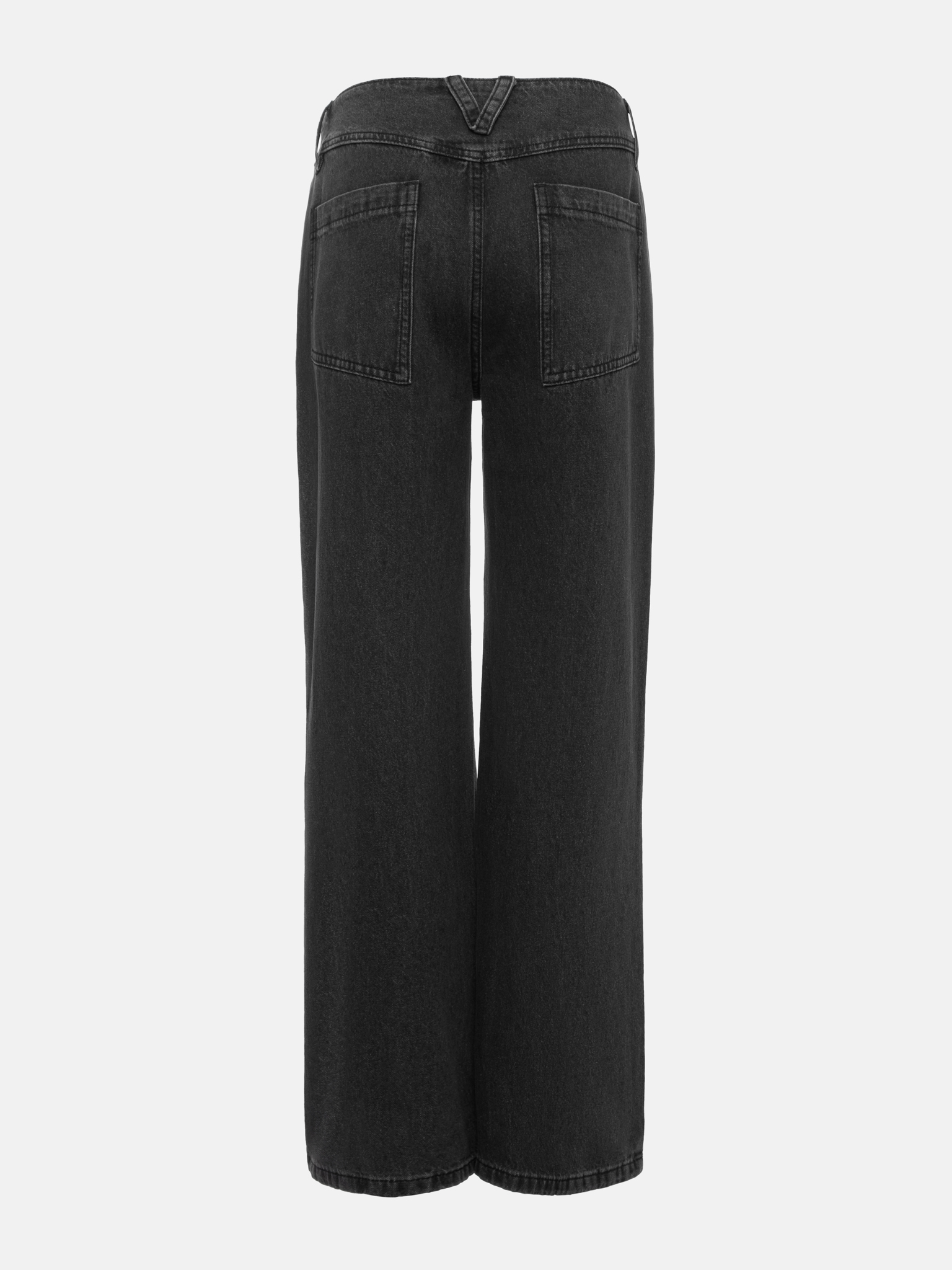 Расклешенные джинсы с широким поясом