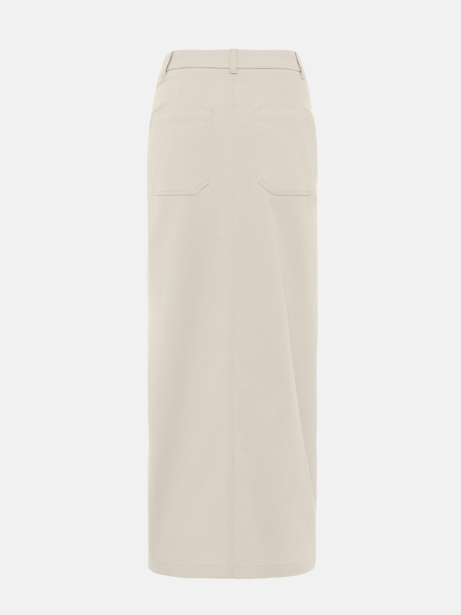 Straight maxi skirt in suiting fabric