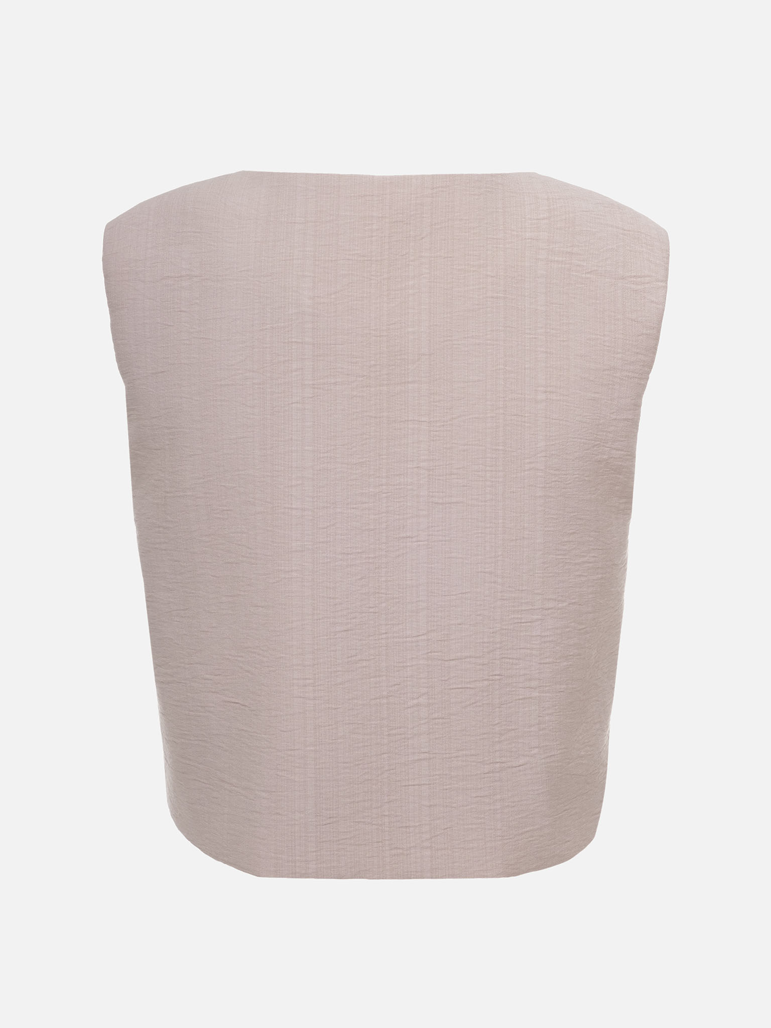 Cropped suiting waistcoat