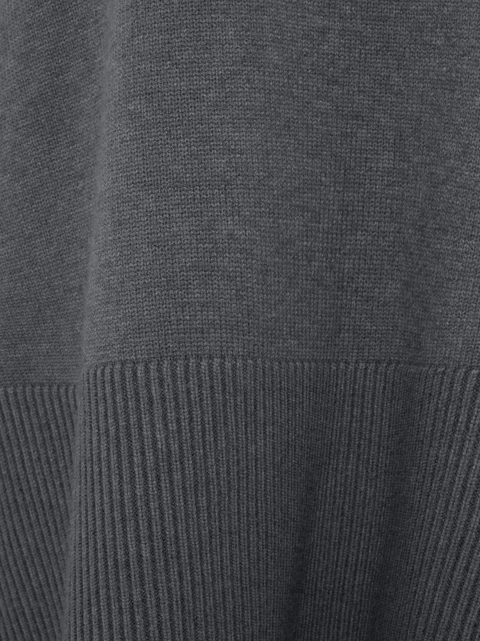 Jersey-Pullover in Übergröße mit gerippten Details