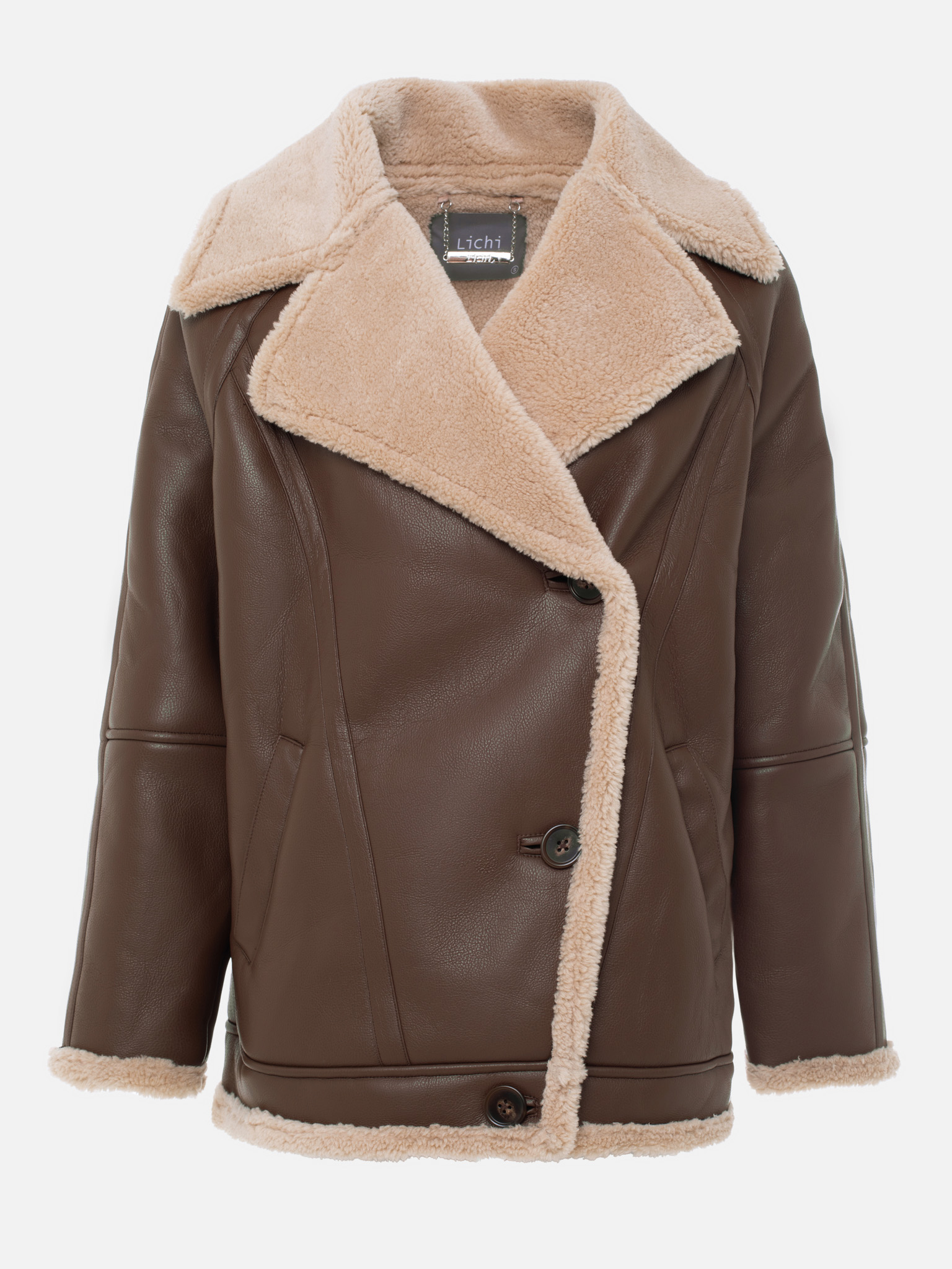 Button-up aviator jacket