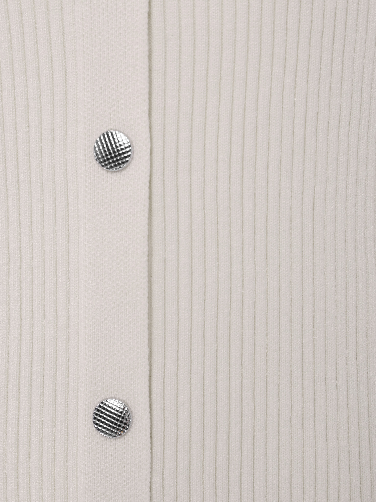 Mini dress in rib-knit jersey with button fastening