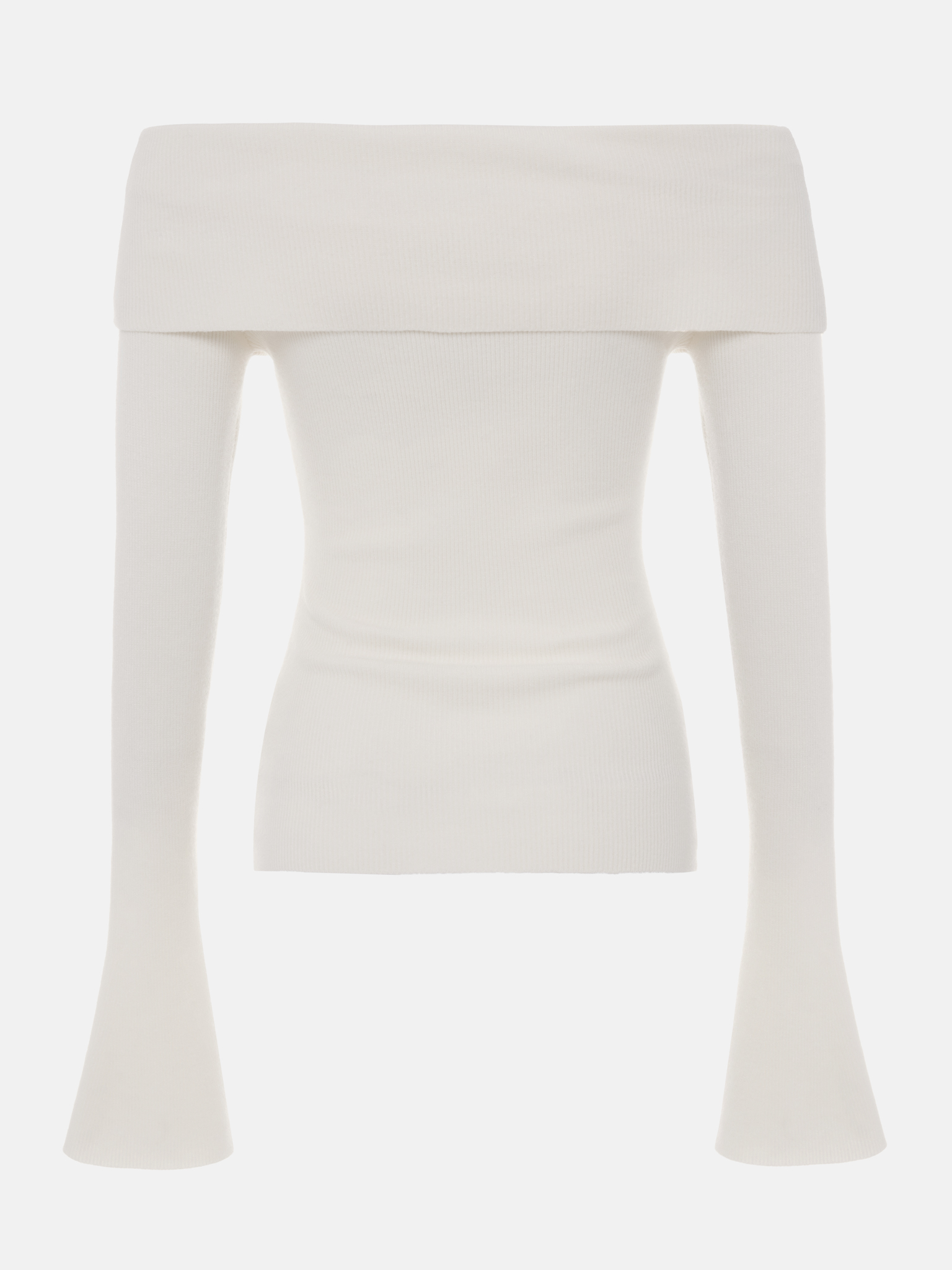 Open shoulders top with decorative buttons