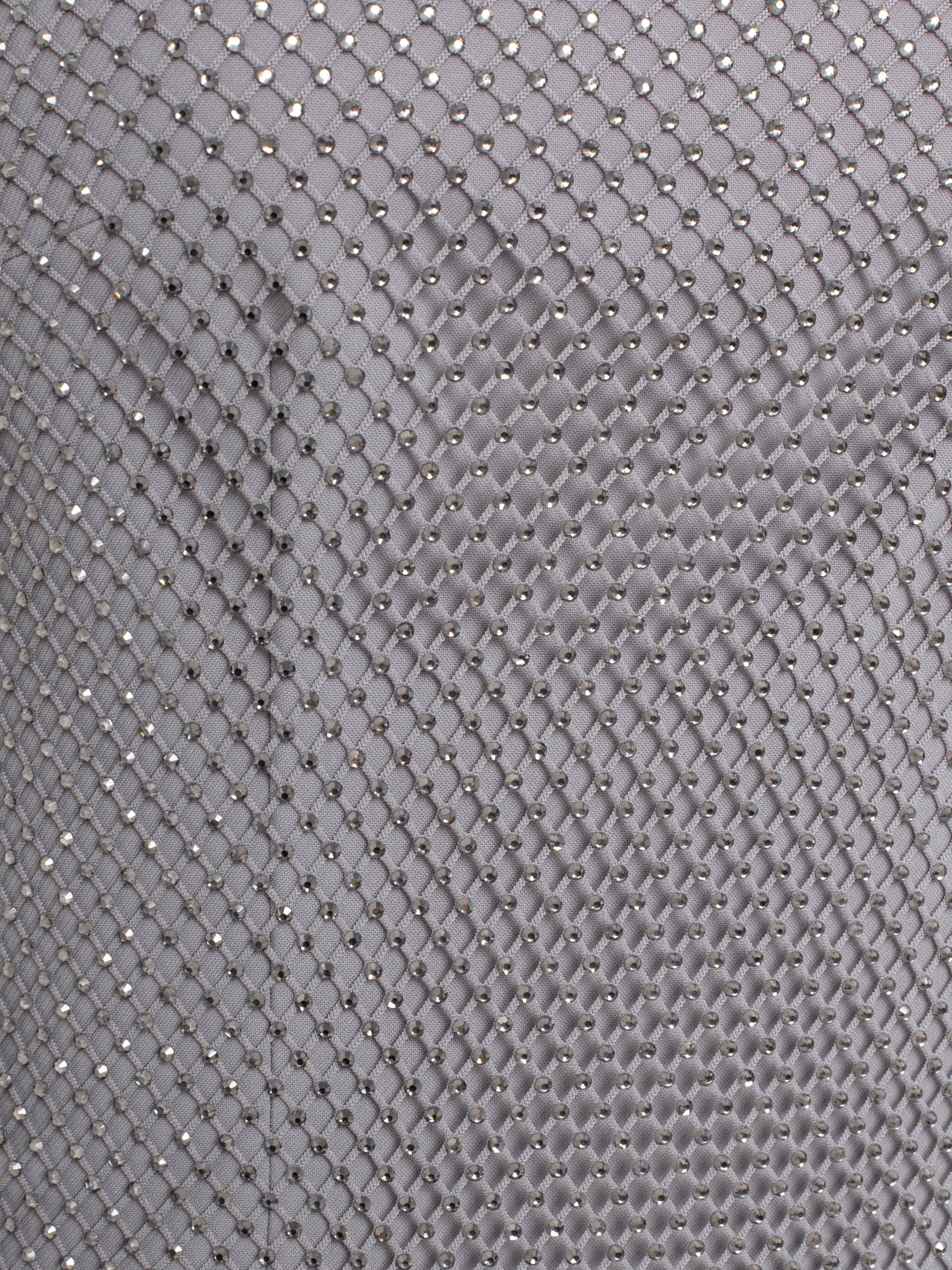 Прилегающее платье мини с сеткой из страз