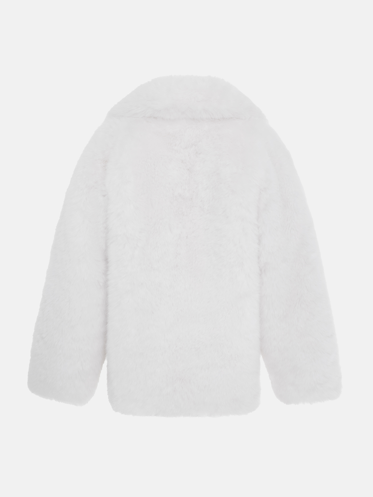 Kurzer Eco-Mantel mit voluminösem Kragen