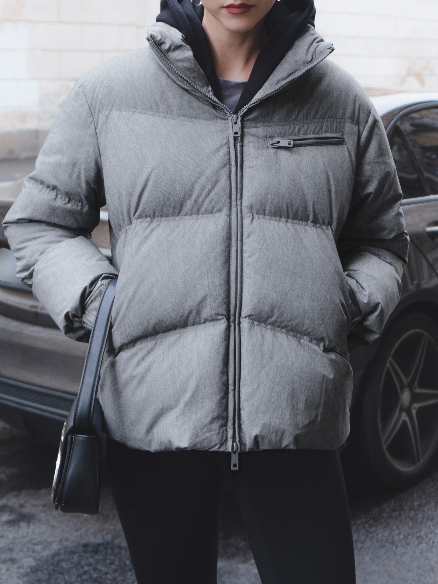 Gerade geschnittene Daunenjacke