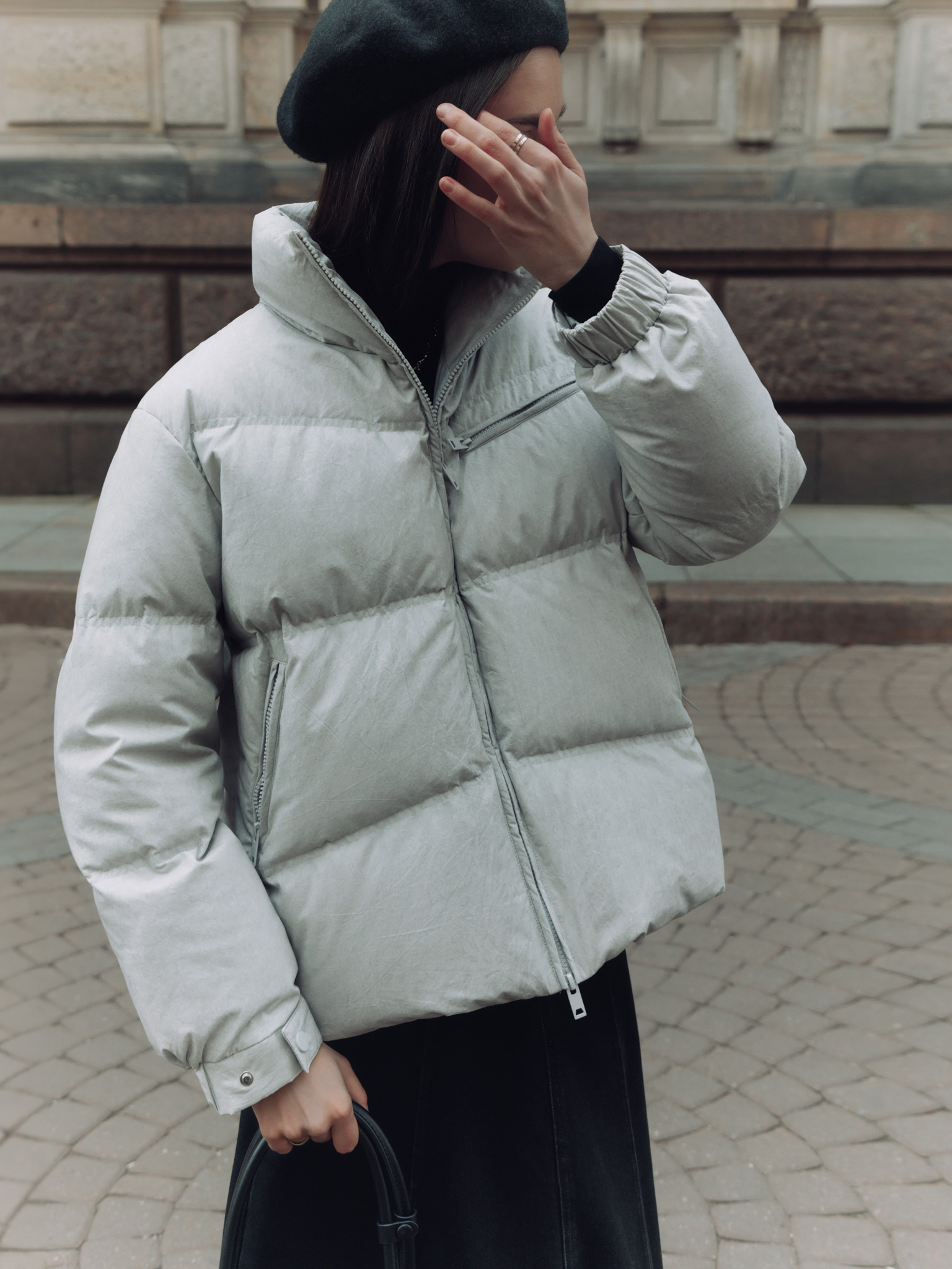 Gerade geschnittene Daunenjacke