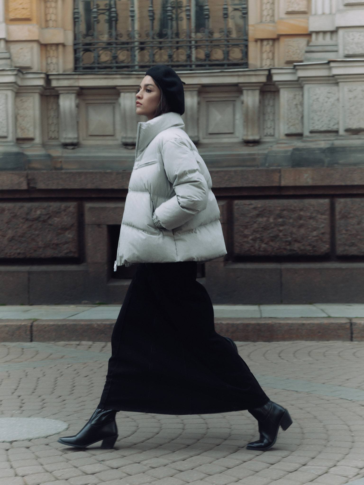 Gerade geschnittene Daunenjacke