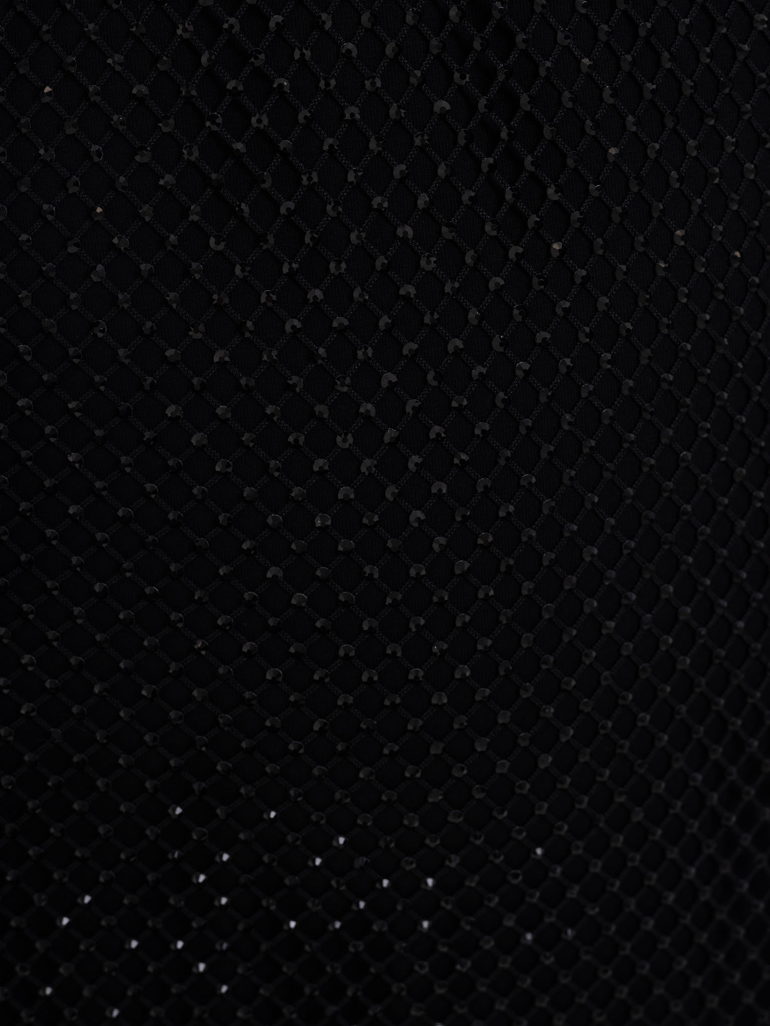 Mesh maxi dress with monochrome lining