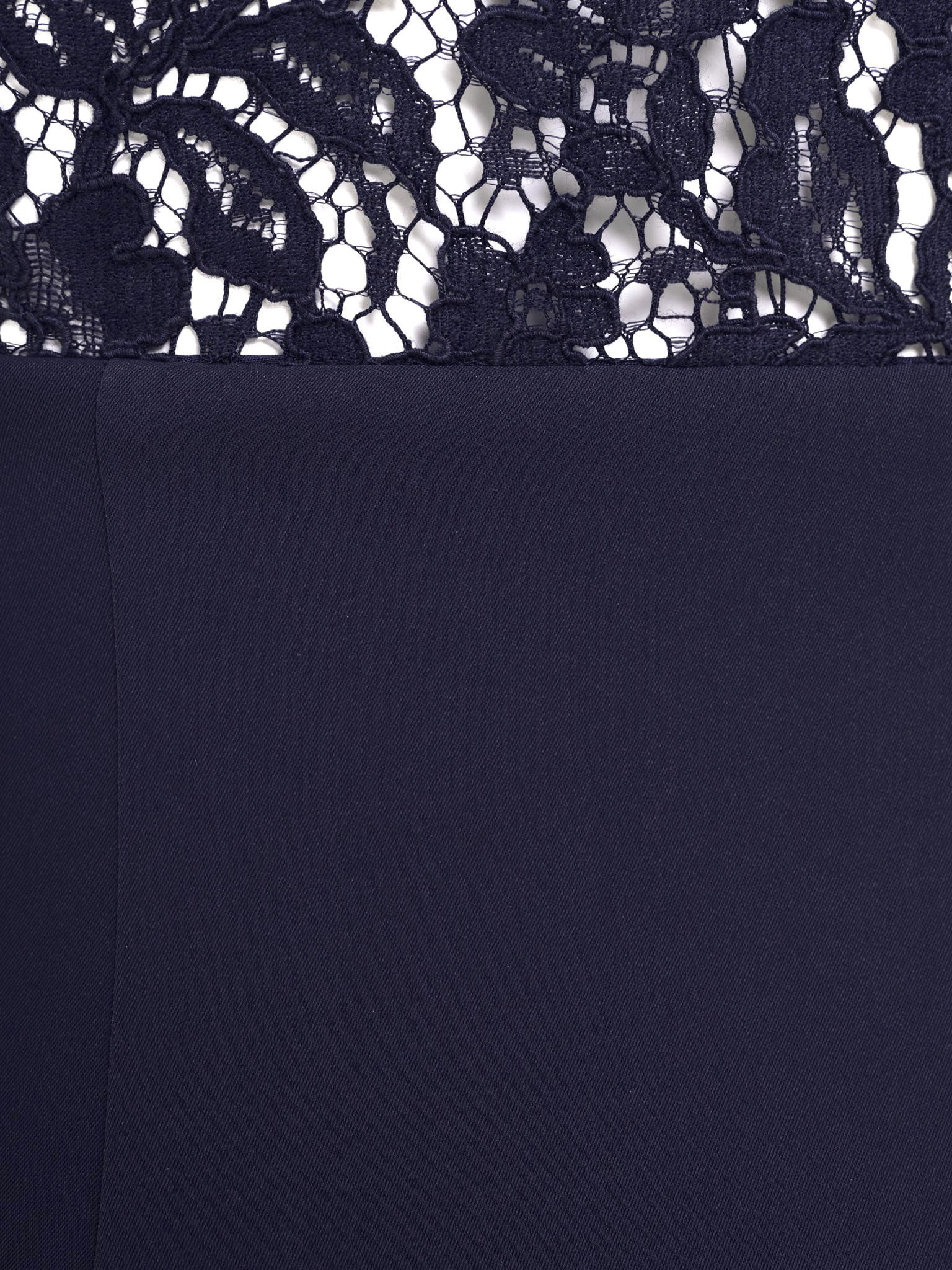 Fitted midi dress with openwork bodice